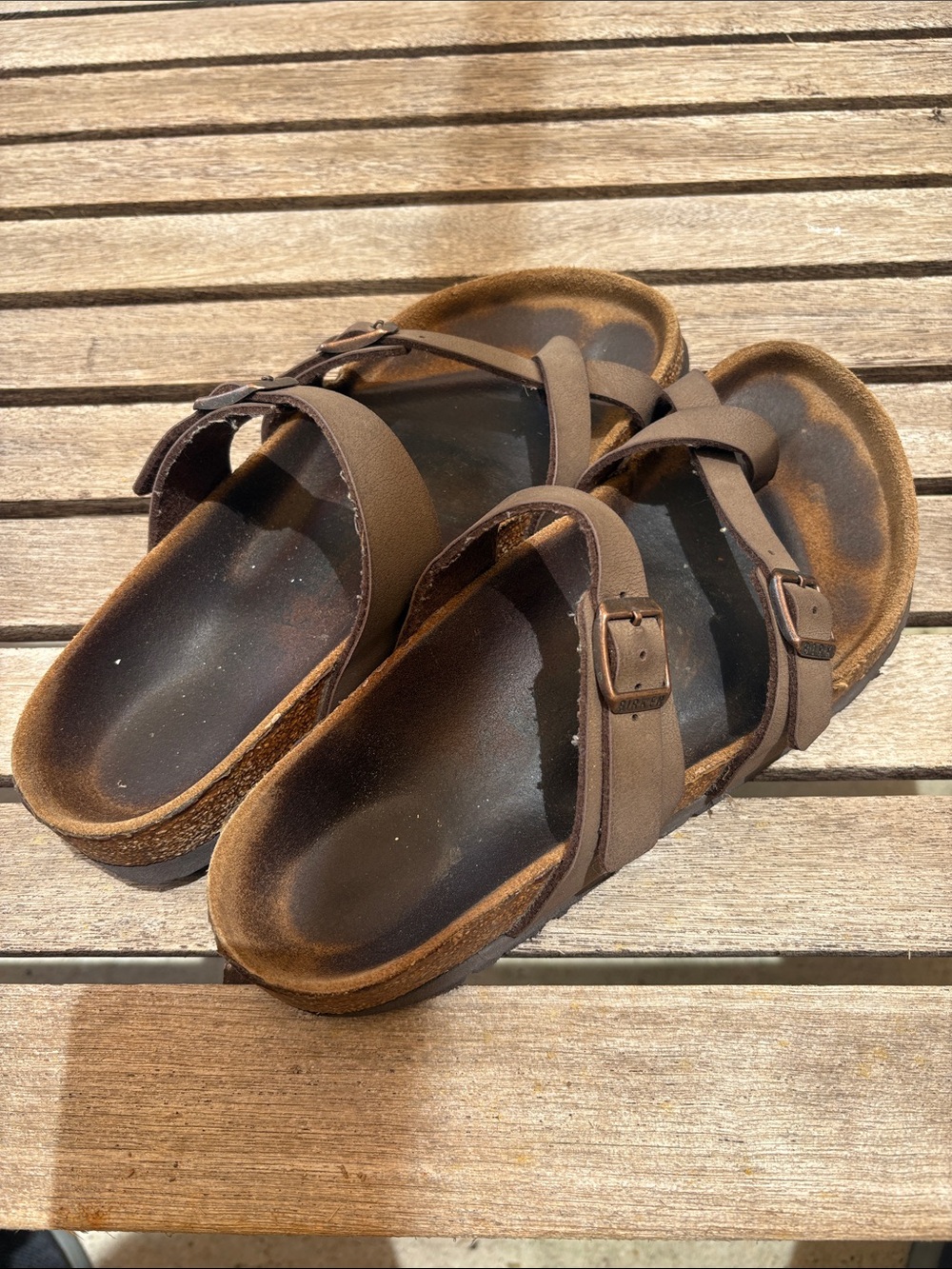 Birkenstock Women's Brown Double-Strap Sandals